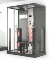 Infrarot Dampfdusche Sauna Schwarz Alu swk072